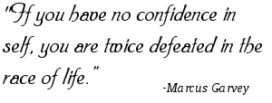 If you have no confidence in self, you are twice defeated in the race of life.