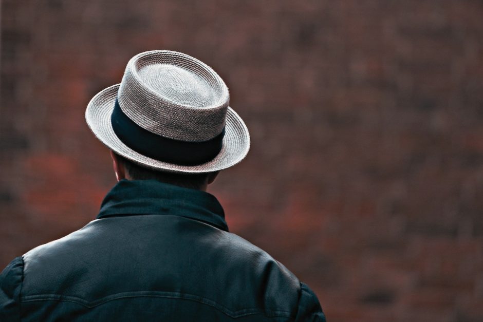 lone figure, seen from behind